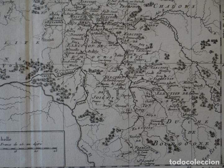 Arte: Mapa de Par&iacute;s (Francia), 1787. Moithey/Herault - Foto 5