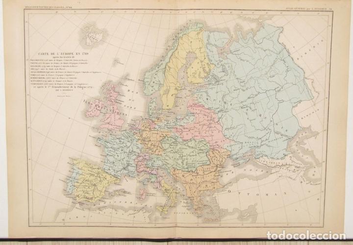 Arte: Mapa de Europa, 1895. Dussieux - Foto 1