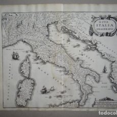 Arte: ANTIGUO MAPA DE ITALIA, 1641. MERIAN. Lote 119480811