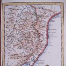 Arte: MAPA DEL LITORAL SUR DE BRASIL (AMÉRICA DEL SUR), 1754. BELLIN. Lote 383747329