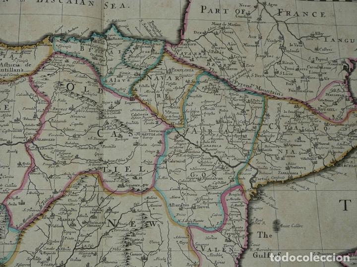 Arte: Gran mapa de España y Portugal, 1719. John Senex - Foto 12 - 129020007