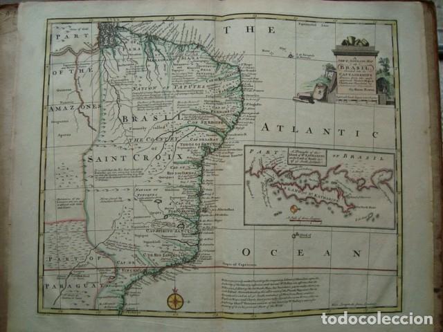 GRAN MAPA DE BRASIL (AMÉRICA DEL SUR), 1747. E. BOWEN (Arte - Cartografía Antigua (hasta S. XIX))