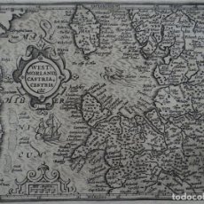 Arte: MAPA DE WESTMORLAND, CASTRIA, CESTRIA...(REINO UNIDO, EUROPA), 1609. MERCATOR/HONDIUS. Lote 134871310