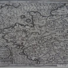 Arte: MAPA DE BRETAÑA Y NORMANDIA ( OCCIDENTE DE FRANCIA, EUROPA), 1609. MERCATOR/HONDIUS