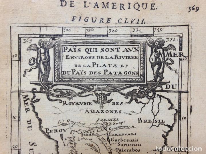 Arte: Mapa de Am&eacute;rica del Sur, 1683. Mallet - Foto 3