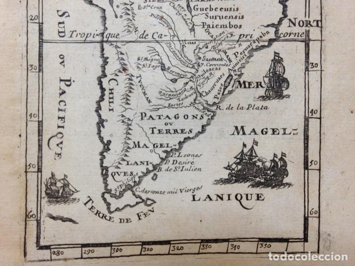 Arte: Mapa de Am&eacute;rica del Sur, 1683. Mallet - Foto 4