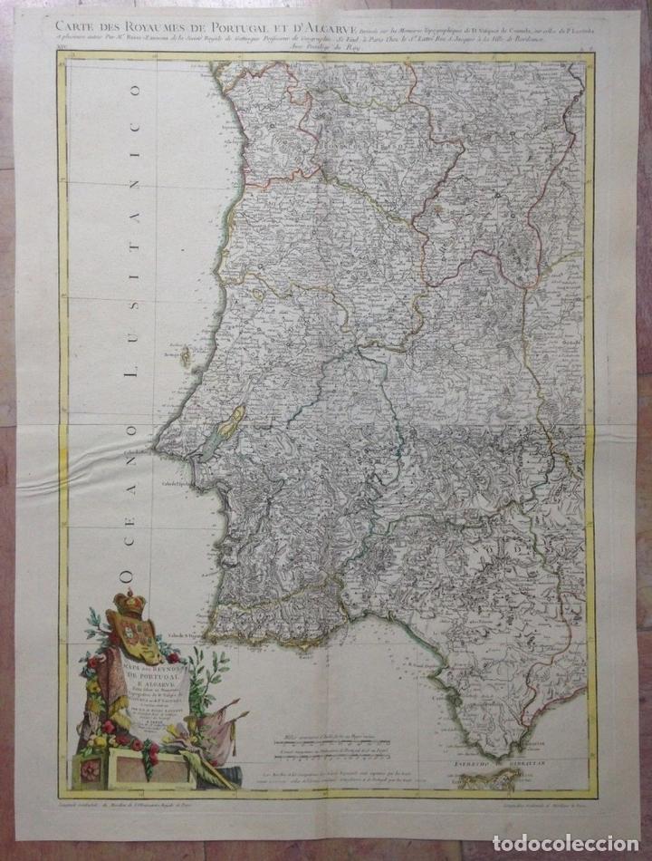 Mapa dos Reynos de Portugal e Algarve by Rizzi Zannoni Giovanni Antonio (  1736 - 1814 ): (1736)