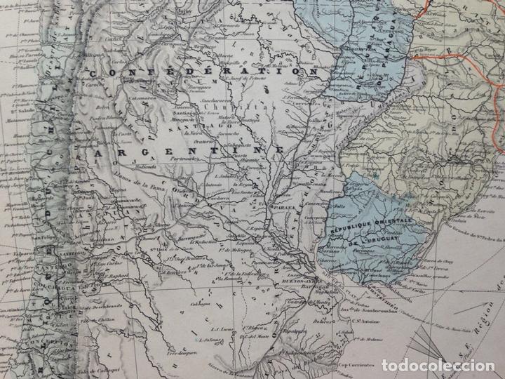 Arte: Mapa de Am&eacute;rica del Sur, 1850. Dufour - Foto 4