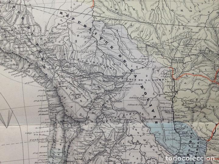 Arte: Mapa de Am&eacute;rica del Sur, 1850. Dufour - Foto 5