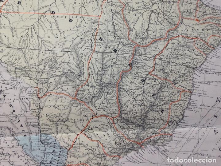 Arte: Mapa de Am&eacute;rica del Sur, 1850. Dufour - Foto 7