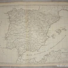 Arte: MAPA GRABADO DE ESPAÑA ROMANO S. XVIII. 1768. ATLAS CHRONOLOGY AND HISTORY OF THE WORLD, J. BLAIR.