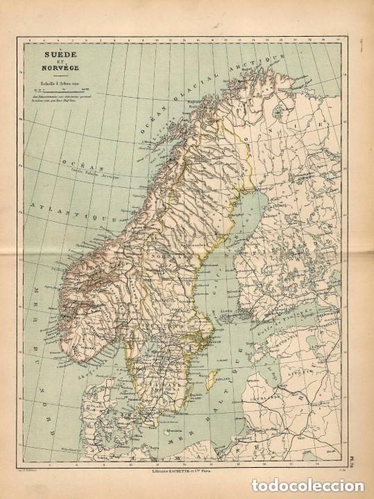 1890 Escandinavia Noruega Suecia Norte De Comprar Cartografia Antigua Hasta S Xix En Todocoleccion 140769286