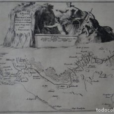 Arte: MAPA DEL CANAL DE EURE, DE PONTGOUIN A VERSALLES (FRANCIA, EUROPA), 1693. NICOLÁS DE FER. Lote 141441985