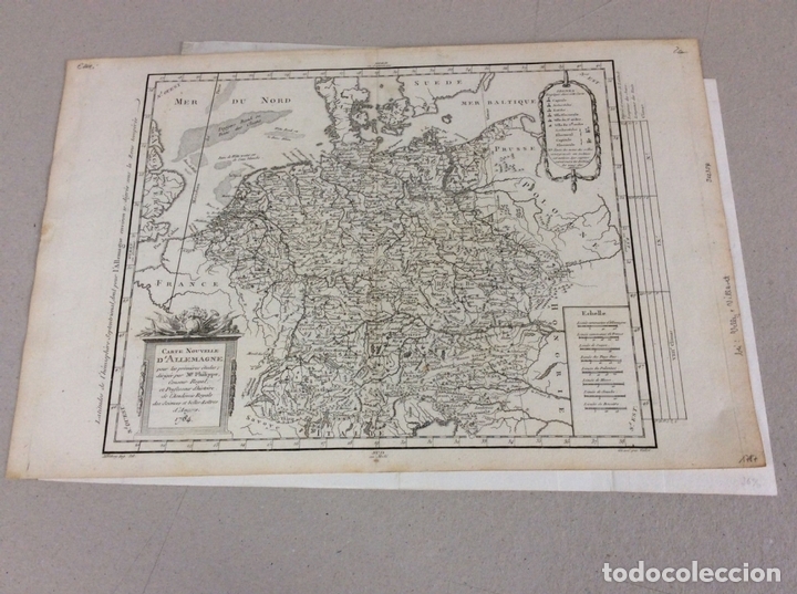 Arte: Mapa de Alemania, 1787. Philippe/ Vallet/Moithe - Foto 1