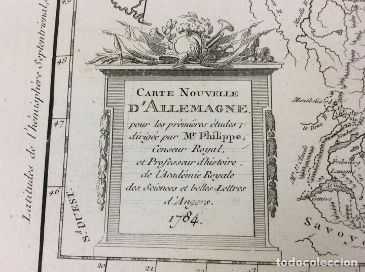 Arte: Mapa de Alemania, 1787. Philippe/ Vallet/Moithe - Foto 3