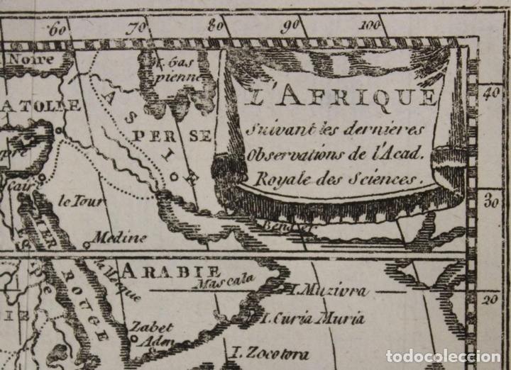 Arte: Mapa de &Aacute;frica e islas atl&aacute;nticas, 1760. Buffier/Macquart - Foto 2