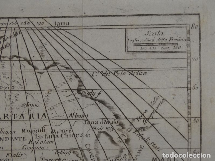 Arte: Mapa de Asia, hacia 1750. Buffier - Foto 4