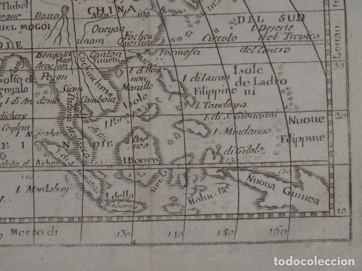 Arte: Mapa de Asia, hacia 1750. Buffier - Foto 5