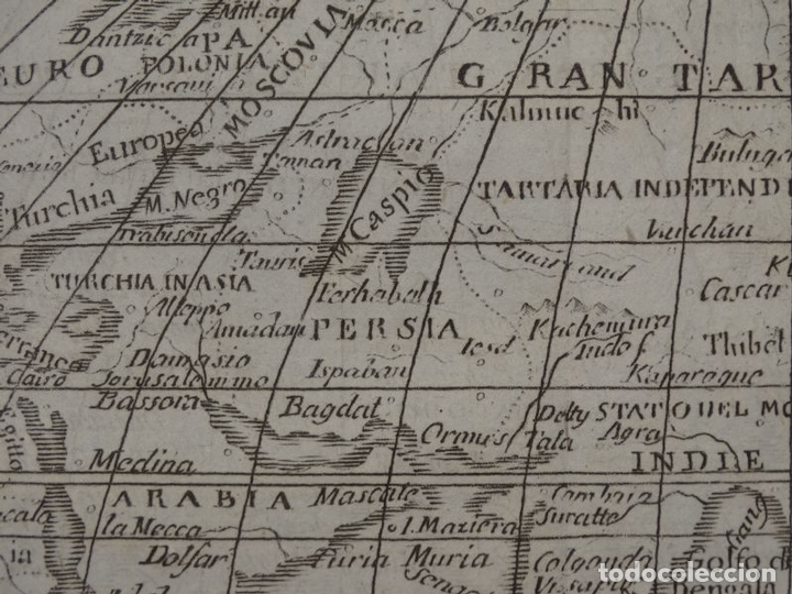 Arte: Mapa de Asia, hacia 1750. Buffier - Foto 7