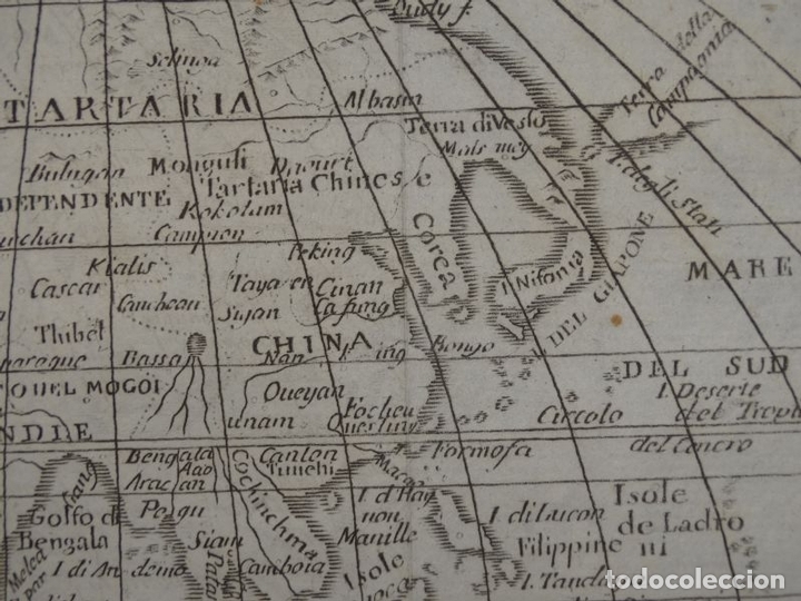 Arte: Mapa de Asia, hacia 1750. Buffier - Foto 8
