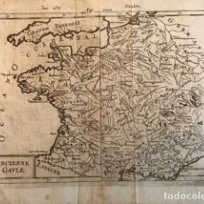 Arte: MAPA DE LA FRANCIA ANTIGUA O GALIA (EUROPA), HACIA 1719. MALLET. Lote 146619144