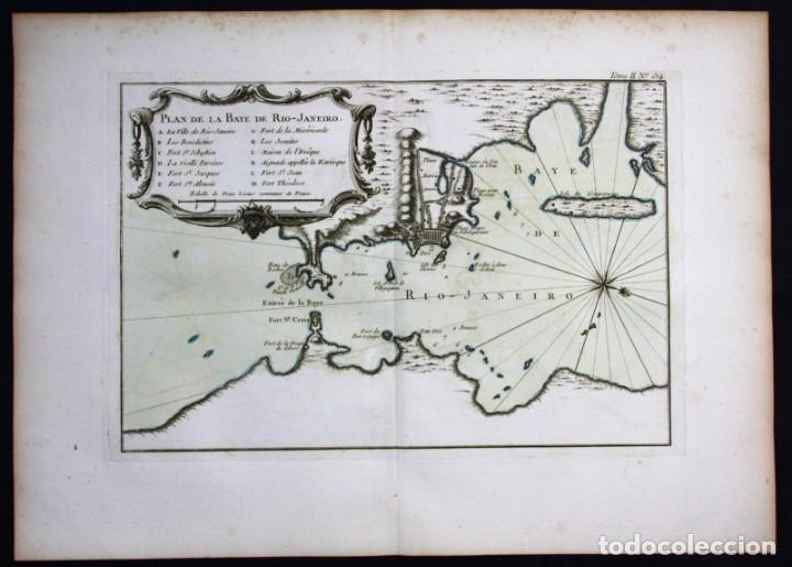 gran carta náutica de la bahía de río de janeir - Comprar Cartografia  Antiga (até séc. XIX) no todocoleccion