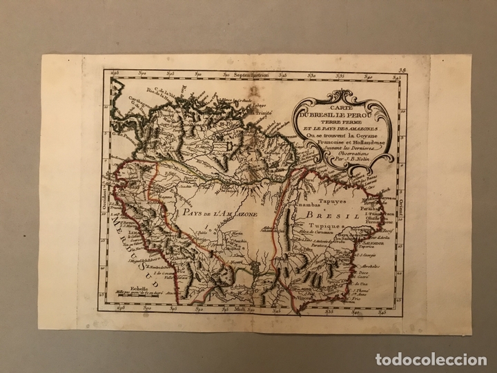 Arte: Mapa del norte de sudamérica (América del sur), 1781. Nolin/Modhare - Foto 2 - 148967746