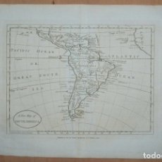 Arte: MAPA DE AMÉRICA DEL SUR, 1785. JOHN HARRISON. Lote 149509450