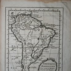 Arte: MAPA DE AMÉRICA DEDL SUR, 1760. BELLIN/PREVOST