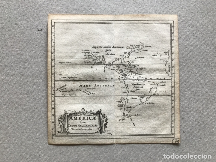 Arte: Mapa de América del norte, centro y sur, 1661. Clüver/Bertius - Foto 2 - 150085300