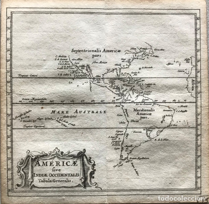 Arte: Mapa de América del norte, centro y sur, 1661. Clüver/Bertius - Foto 3 - 150085300