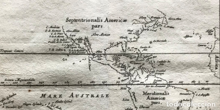 Arte: Mapa de América del norte, centro y sur, 1661. Clüver/Bertius - Foto 5 - 150085300