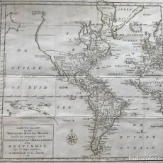 Arte: MAPA DE AMÉRICA DEL NORTE, CENTRO Y SUR, 1754. ISSAK TIRION