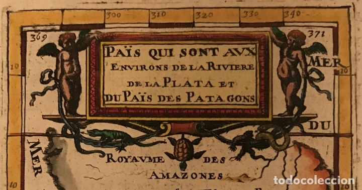 Arte: Mapa de Am&eacute;rica del sur, 1683. A. Mallet - Foto 4