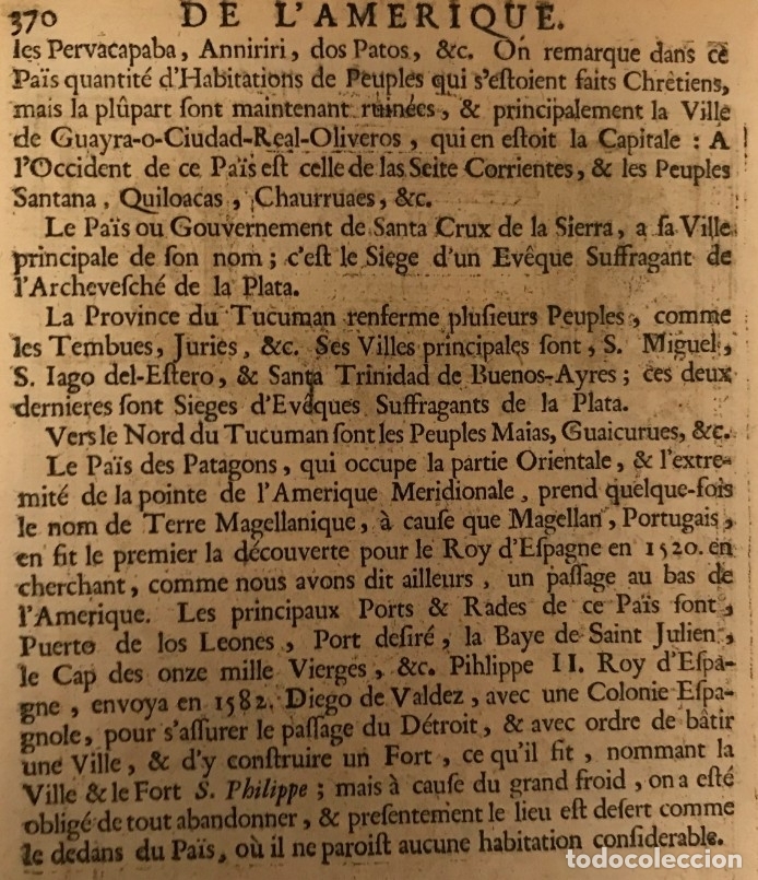 Arte: Mapa de Am&eacute;rica del sur, 1683. A. Mallet - Foto 10