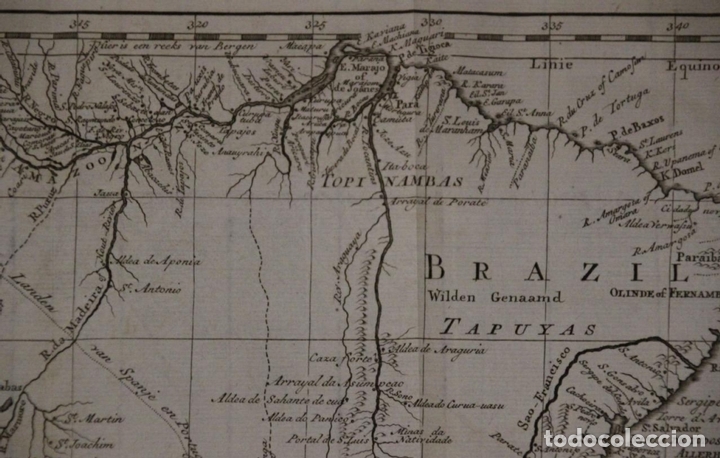 Arte: Mapa de América del sur, 1765. Issak Tirion - Foto 4 - 151534640