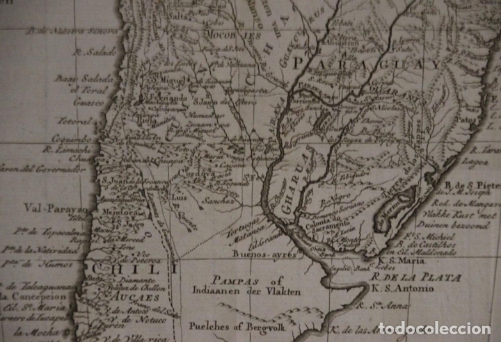 Arte: Mapa de América del sur, 1765. Issak Tirion - Foto 9 - 151534640