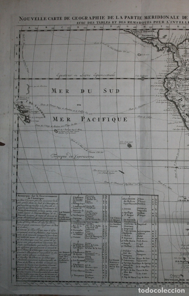 Arte: Gran Mapa de Am&eacute;rica, 1707. Chatelain freres/Guedeville - Foto 2