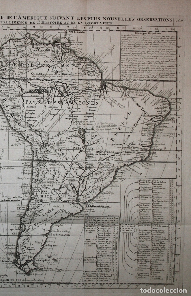Arte: Gran Mapa de Am&eacute;rica, 1707. Chatelain freres/Guedeville - Foto 3