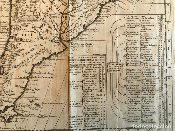 Arte: Gran Mapa de Am&eacute;rica, 1707. Chatelain freres/Guedeville - Foto 6