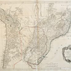 Arte: GRAN MAPA DE URUGUAY, PARAGUAY, BRASIL, ARGENTINA,..., 1779. ANVILLE/SANTINI/REMONDINI