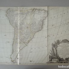 Arte: GRAN MAPA DE AMÉRICA DEL SUR, 1783. ANVILLE/SAYER Y BENNET. Lote 152746508