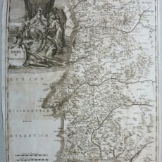 Arte: MAPA DE PORTUGAL (EUROPA), 1746. THOMAS SALMON. Lote 157106288