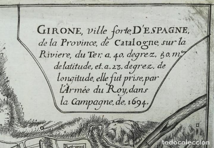 Arte: MAPA DE GIRONA - DE FER - A&Ntilde;O 1695 - Foto 2