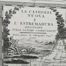 Arte: EXTREMADURA CASTILLA MADRID GUADALAJARA CUENCA CIUDAD REAL TOLEDO BADAJOZ CACER- CASSINI - AÑO 1794. Lote 167845412