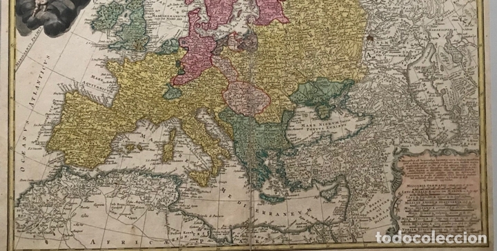 Arte: Gran mapa de Europa,1740. J. Homann/Homann Heirs - Foto 13 - 170175830