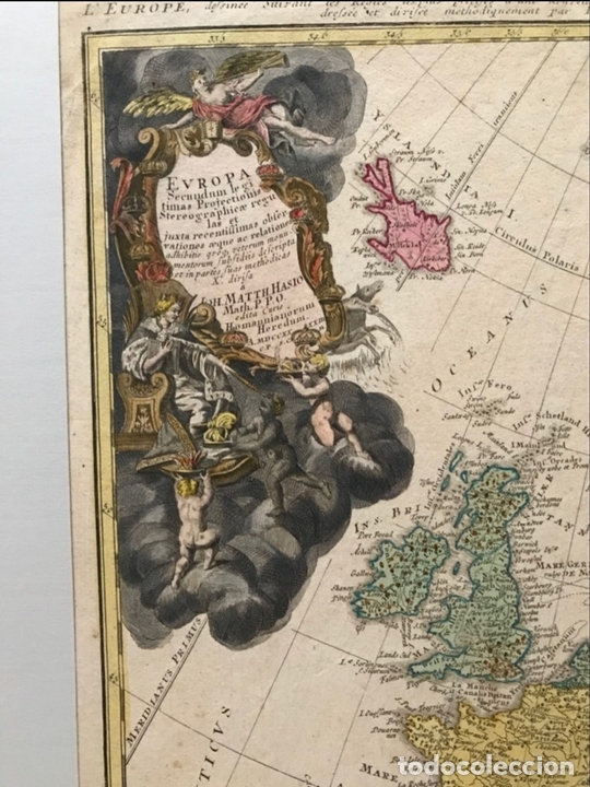 Arte: Gran mapa de Europa,1740. J. Homann/Homann Heirs - Foto 14 - 170175830