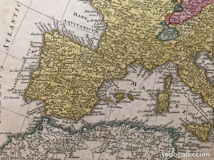 Arte: Gran mapa de Europa,1740. J. Homann/Homann Heirs - Foto 16 - 170175830