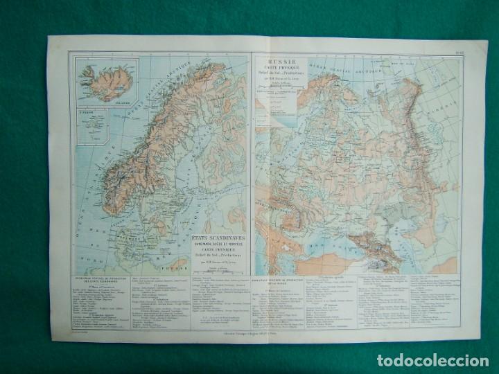 Mapa Fisico Escandinavia Rusia Dinamarca Suecia Buy Antique Cartography Until The 19th Century At Todocoleccion