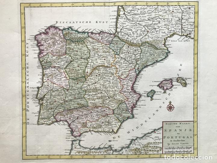 Gran Mapa De España Y Portugal 1750 Tirion Comprar Cartografía Antigua Hasta S Xix En 7660